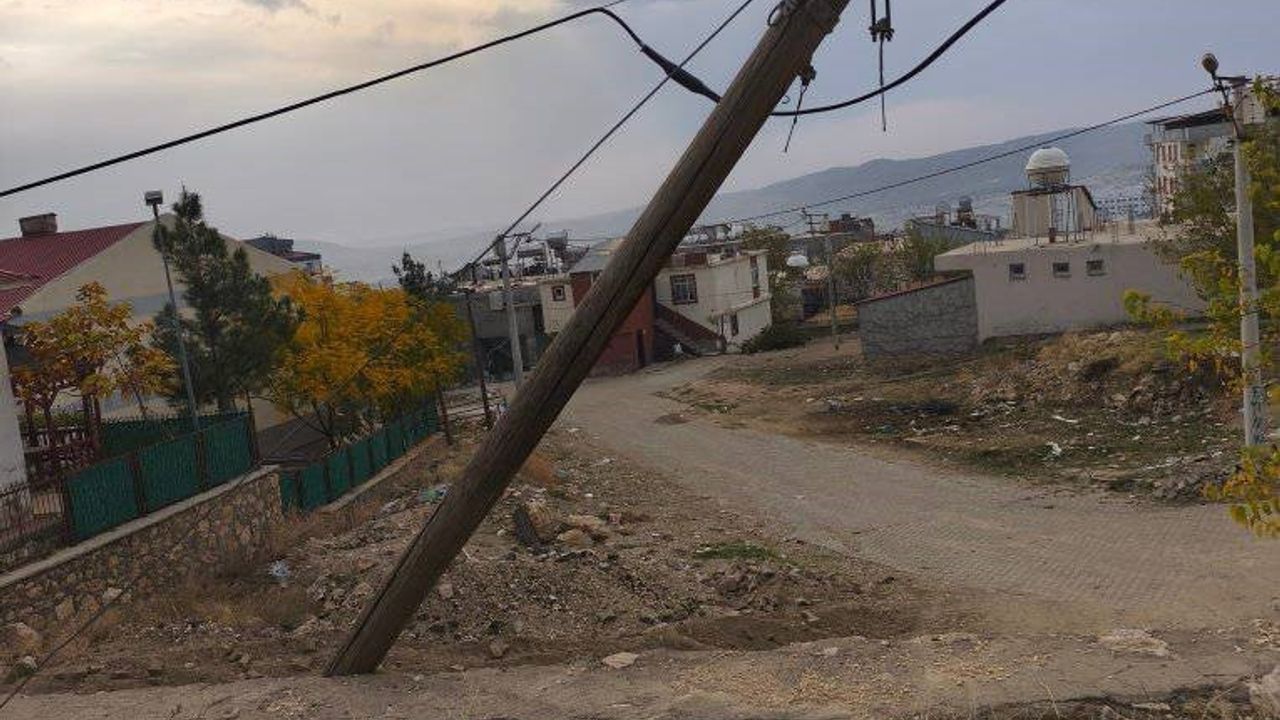 Dicle'de Eğilmiş Ağaç Direğin Değiştirilmesi Talebi: Vatandaşlar Uyarıyor