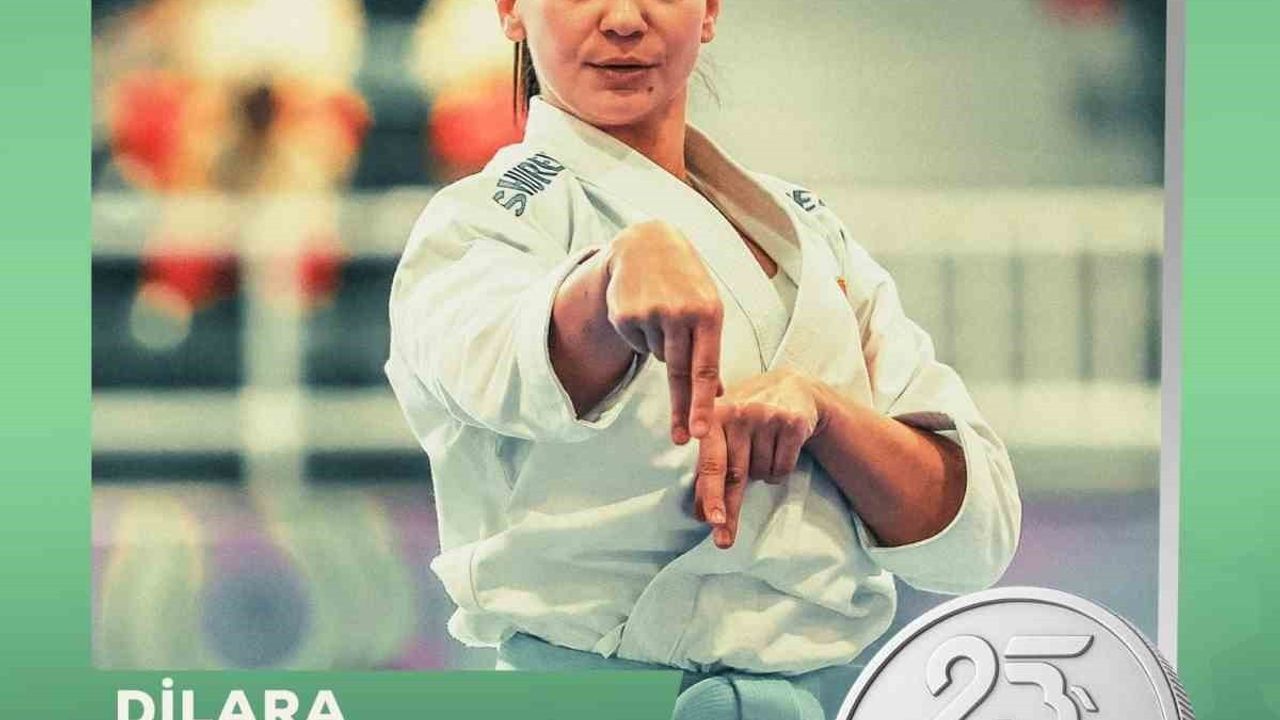 Dilara Bozan 6. İslami Dayanışma Oyunları'nda kata dalında gümüş madalya kazandı