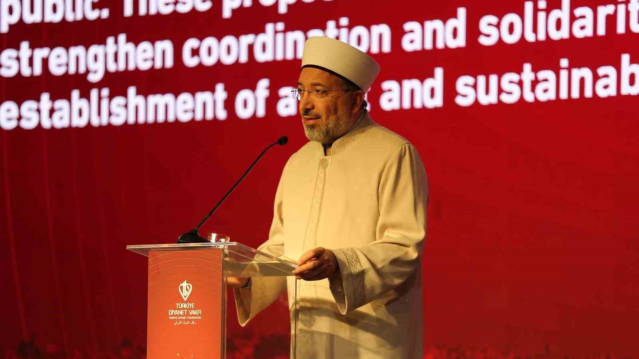 Diyanet İşleri Başkanı Arpaguş, Uluslararası Gazze İnsani Yardım Zirvesi sonuç bildirisini açıkladı