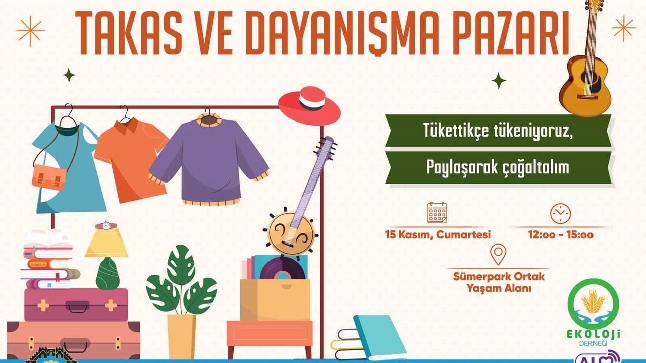 Diyarbakır'da 'Takas Pazarı' etkinliği Sümerpark'ta 15 Kasım'da düzenlenecek
