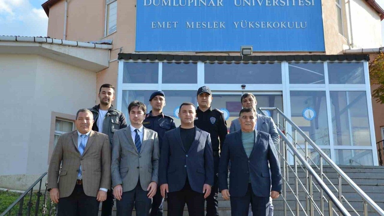 DPÜ Emet MYO'da üniversite güvenlik toplantısı: Kurumlar arası iş birliği vurgulandı