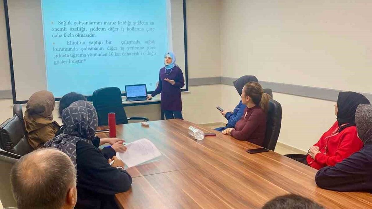 Düzce'de sağlık personeline Beyaz Kod ve iş sağlığı ve güvenliği eğitimi