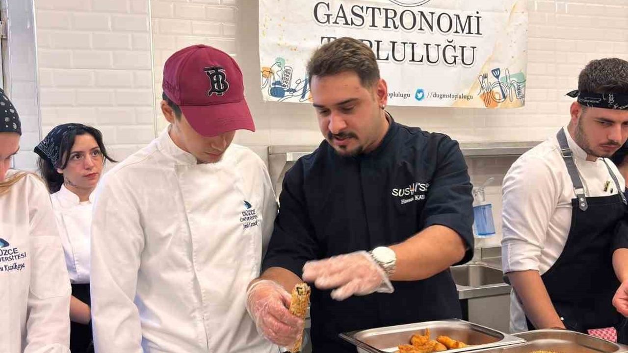 Düzce Üniversitesi'nde 'Sushisel ile Suşi Sanatı ve Teknikleri' workshop’u: Tarih, teknik ve sunum odaklı uygulamalı eğitim