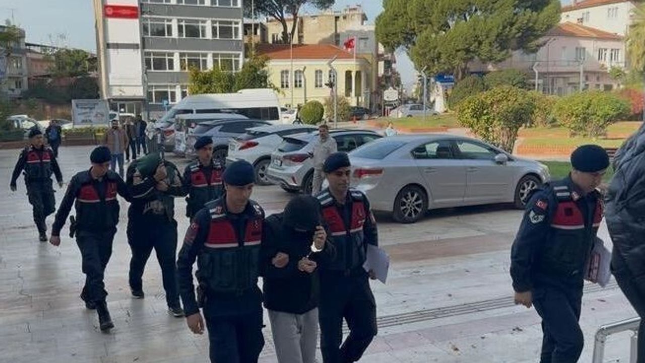 Efeler'de park halindeki kamyonetten beş kasa zeytin çalındı, zanlılar jandarma tarafından yakalandı