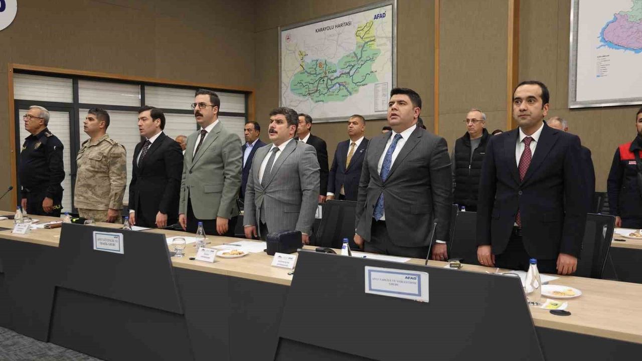 Elazığ'da İRAP toplantısı: 63 eylemle afet risklerini azaltma çalışmaları değerlendirildi