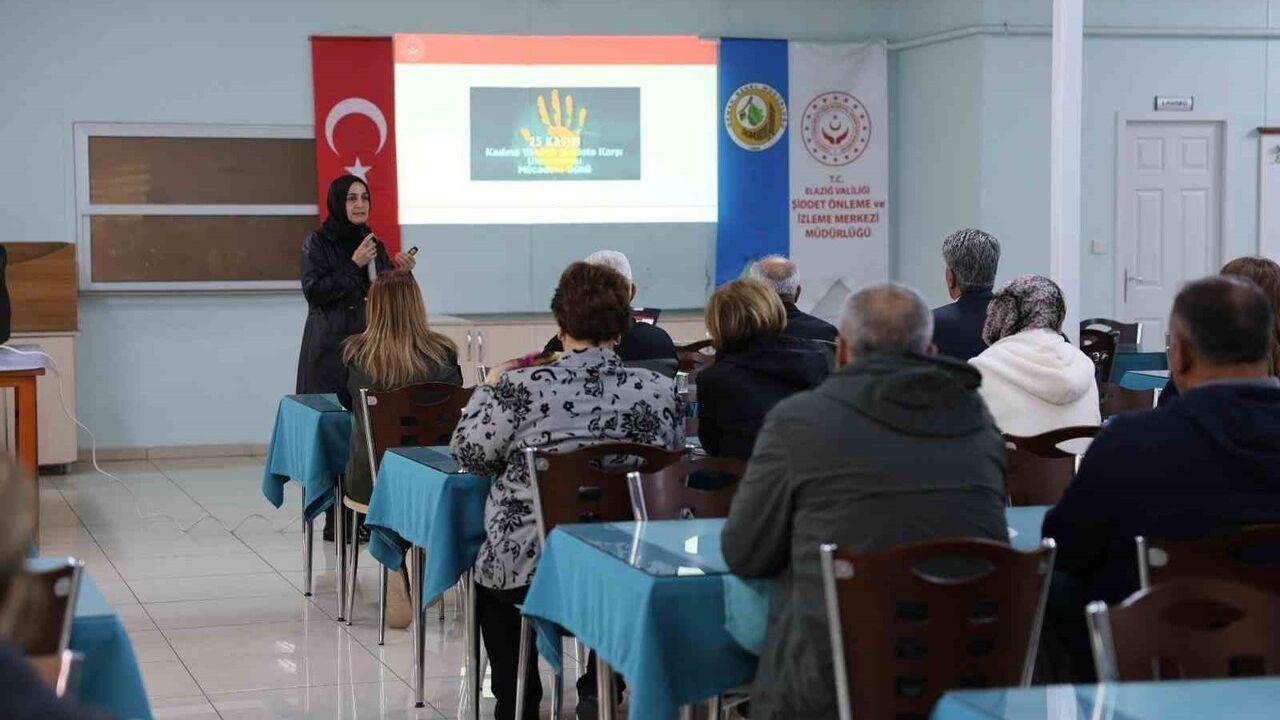 Elazığ’da kadına yönelik şiddetle mücadele kapsamında farkındalık eğitimi