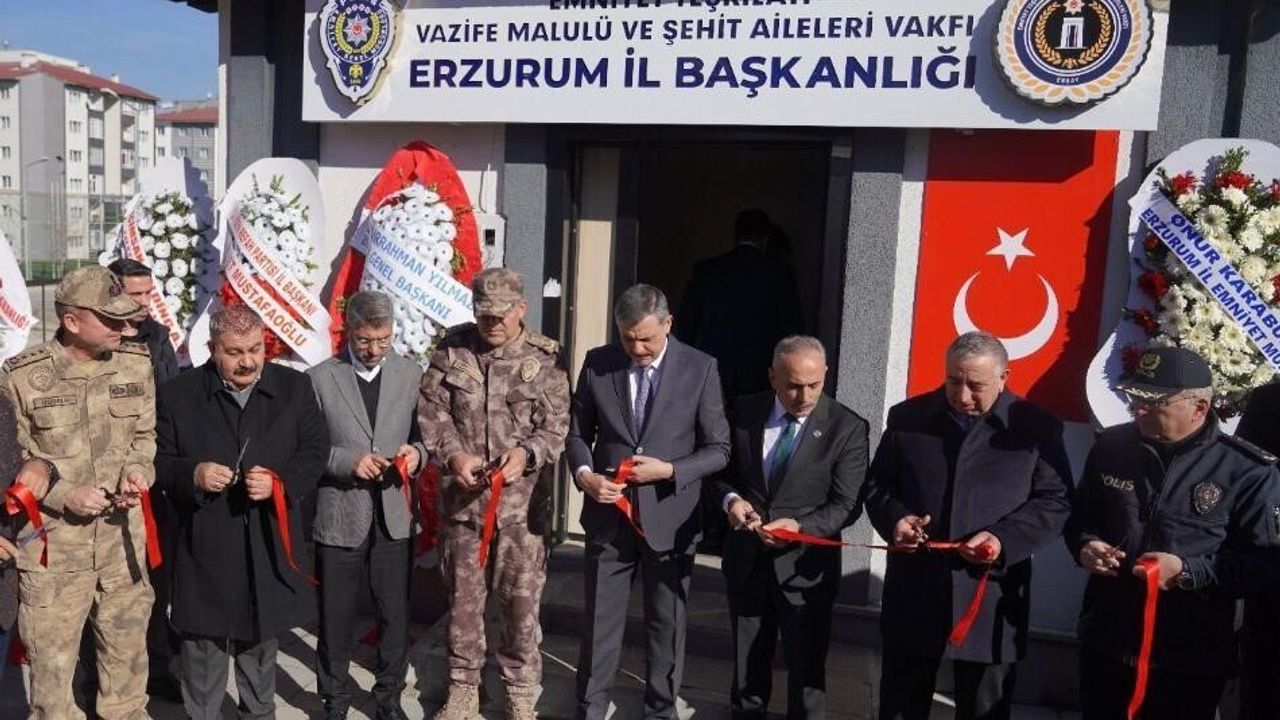 EMŞAV Erzurum Hizmet Binası Vali Mustafa Çiftçi’nin Katılımıyla Açıldı