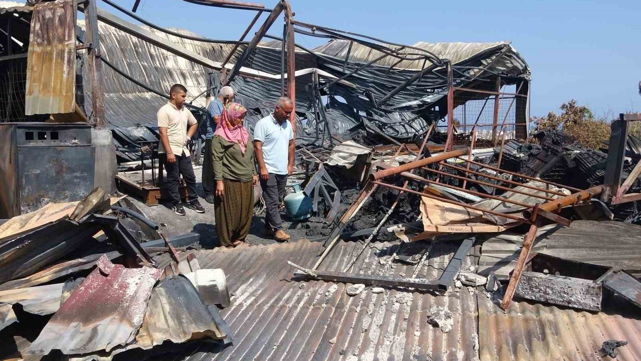 Erdemli'de kundaklama davası: Düğün gecesi ev ve depolar yandı, şüpheli hakim karşısında