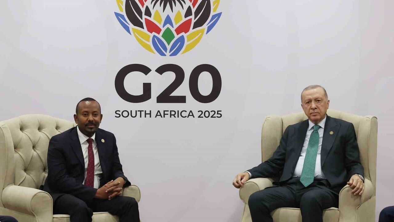 Erdoğan, G20 Zirvesi kapsamında Etiyopya Başbakanı Abiy Ahmed Ali ile görüştü