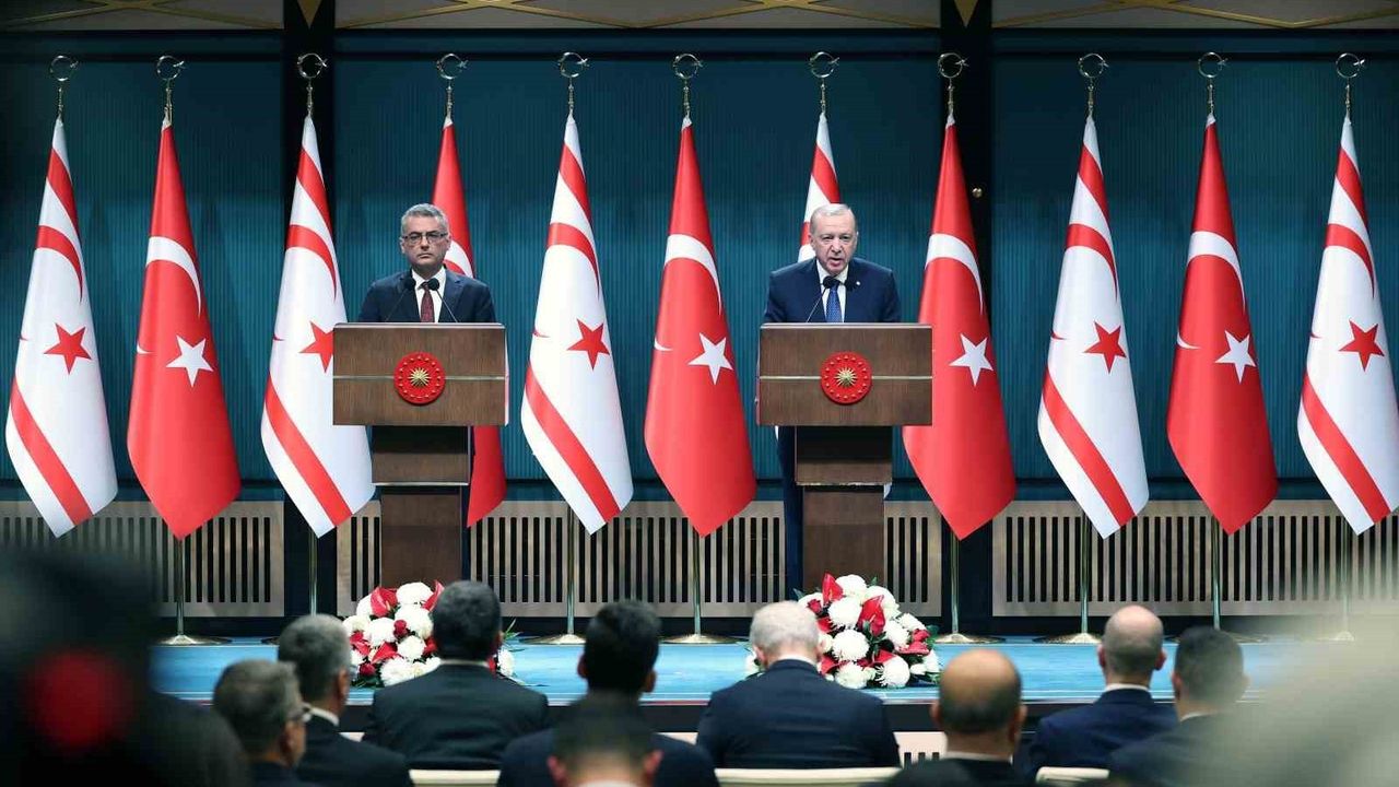 Erdoğan: Kıbrıs’ta gerçekçi çözüm Ada’da iki devletin bir arada var olmasıdır