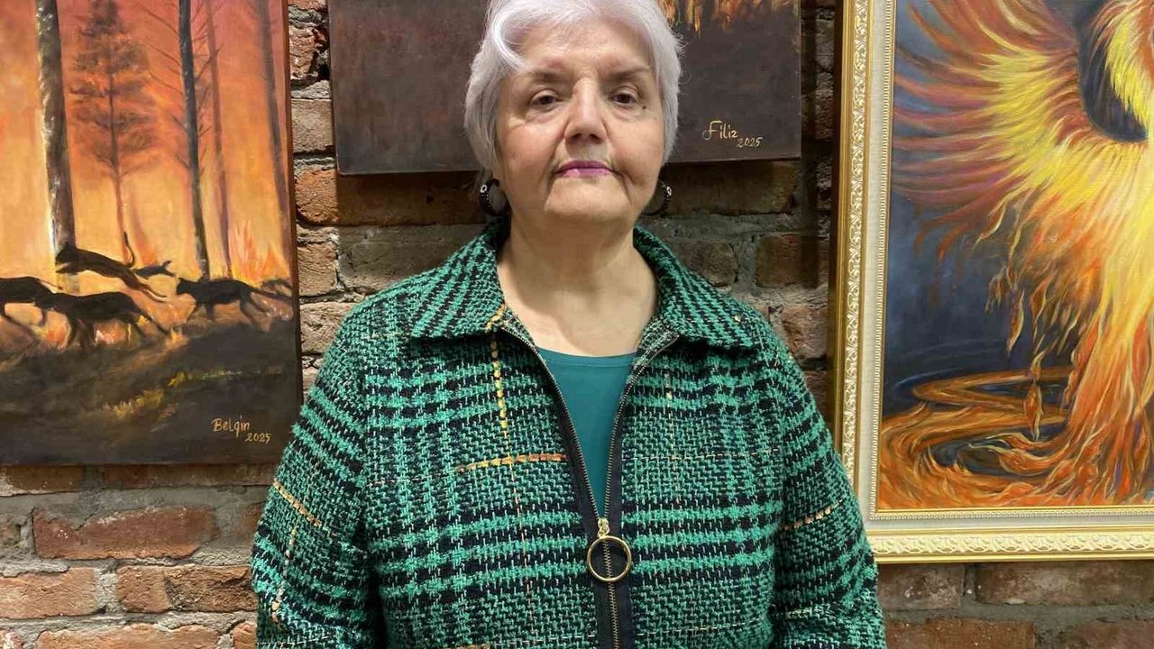 Eskişehir'de 'Before & After' Yağlı Boya Sergisi: Orman yangınlarının izleri tuvale yansıyor