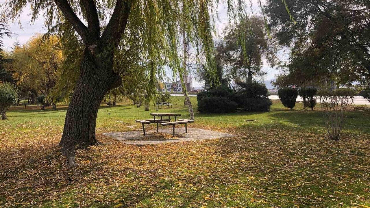 Eskişehir Fevziçakmak’ta Sonbahar Yaprakları Zeminde Kartpostallık Görüntüler Oluşturdu