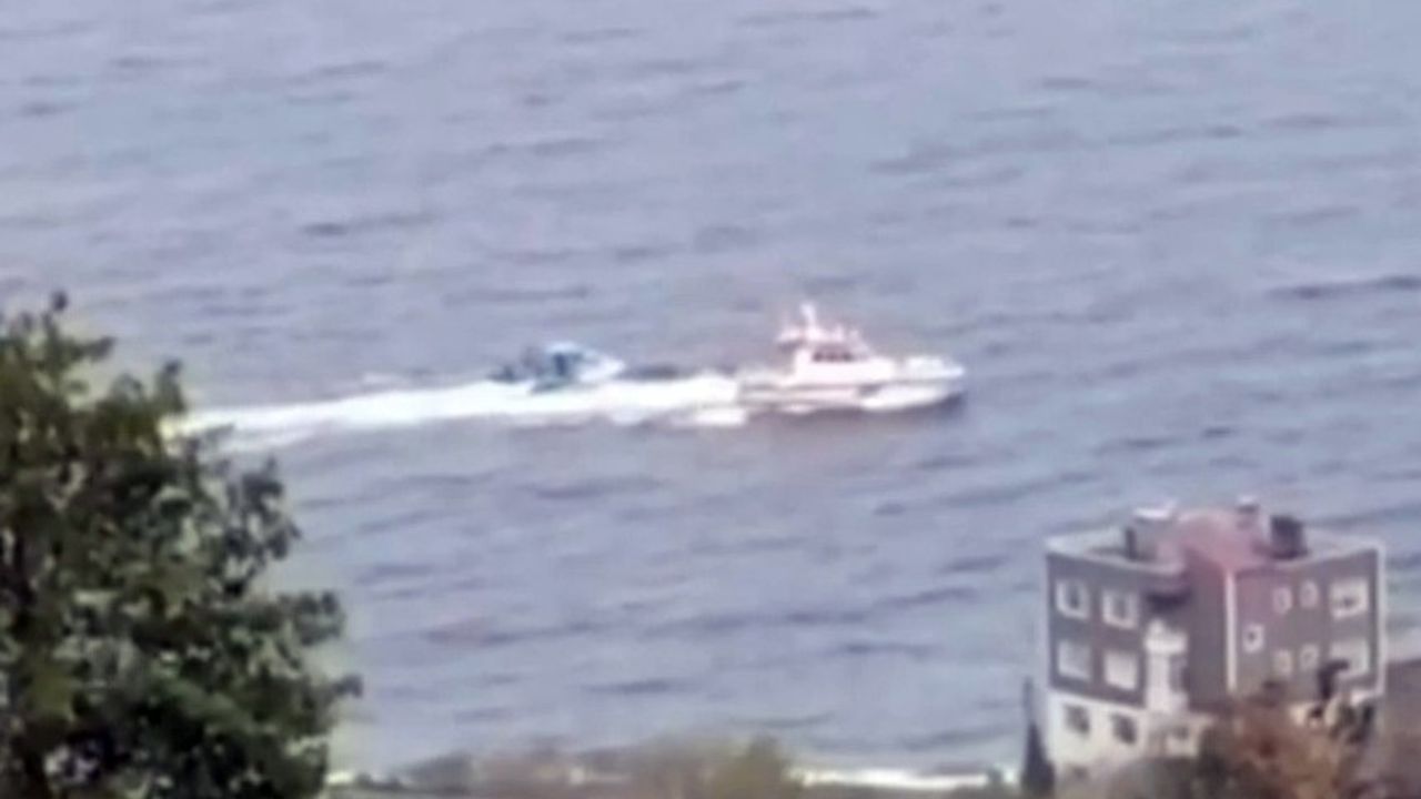 Eynesil’de tekne kazasına ilişkin yeni görüntüler: Pruva dalgası alabora anını ortaya koyuyor