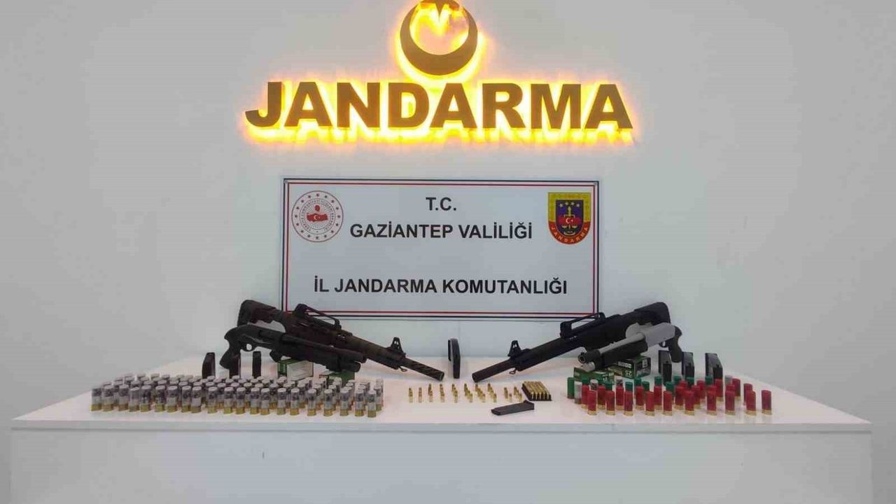 Gaziantep'te Ekim operasyonunda 29 ruhsatsız silah ele geçirildi, 2 kişi tutuklandı