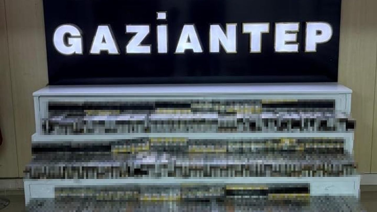 Gaziantep'te kaçakçılık operasyonunda 300 bin boş makaron ele geçirildi, 8 gözaltı