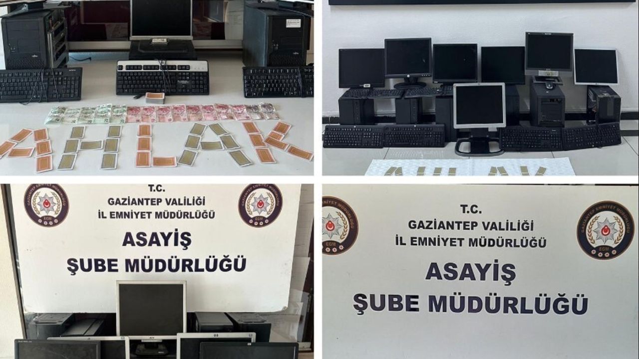 Gaziantep’te kumar operasyonlarında 352 milyon 420 bin TL suç geliri ele geçirildi