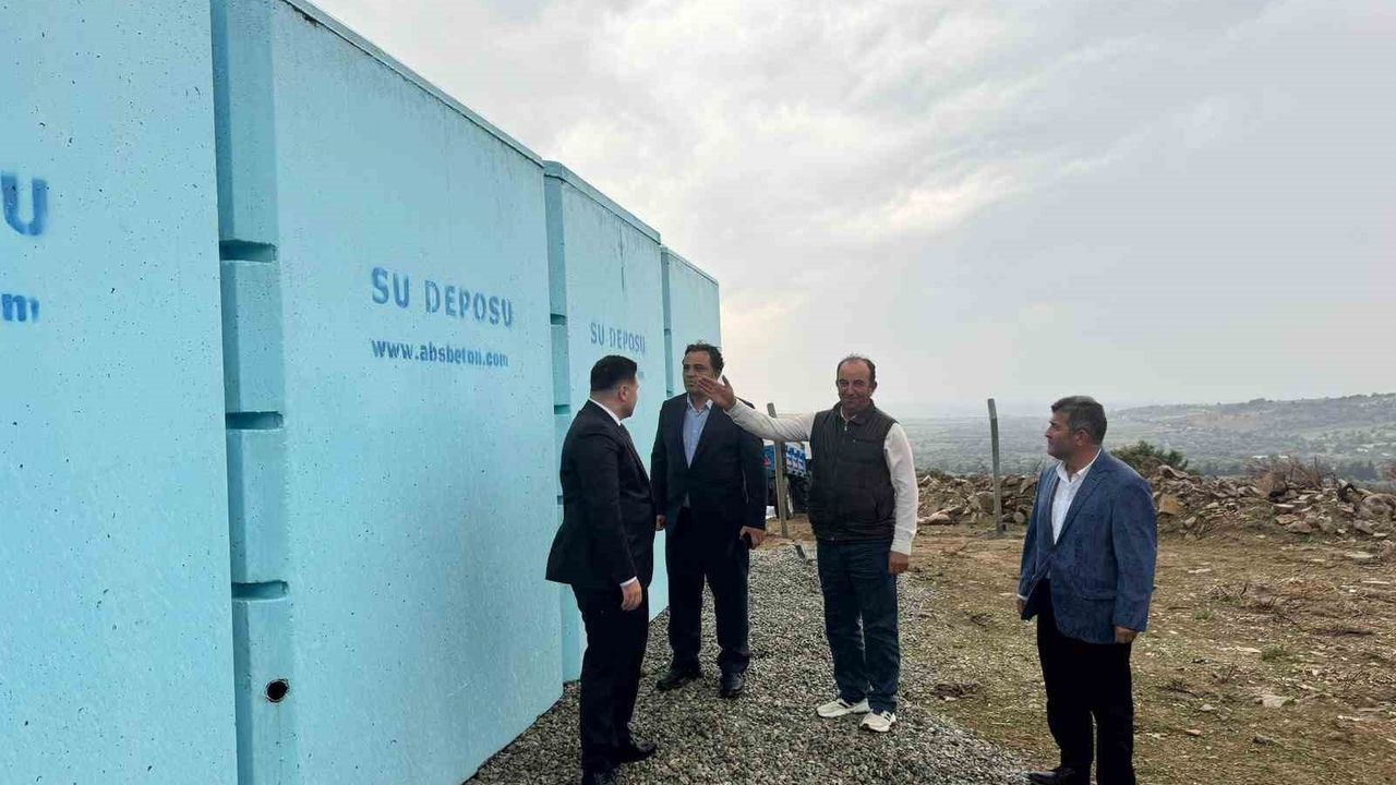 Gökçeada Şirinköy’de yaklaşık 100 ton kapasiteli yeni su deposu tamamlandı