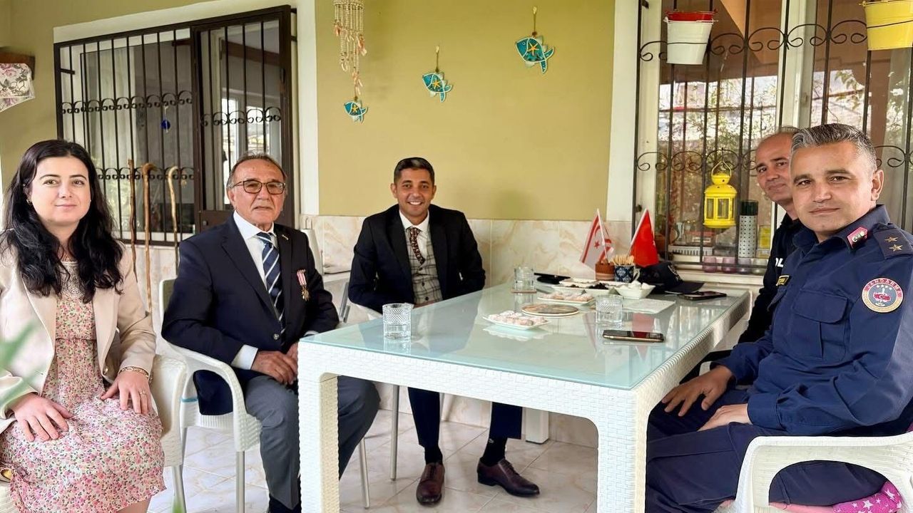 Gömeç’te Kıbrıs Gazisi Mehmet Babalık'a vefa ziyareti