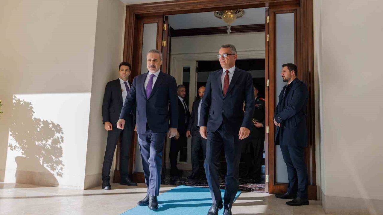Hakan Fidan Ankara’da KKTC Cumhurbaşkanı Tufan Erhüman ile Görüştü