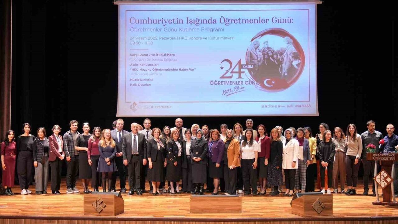 Hasan Kalyoncu Üniversitesi'nde 24 Kasım Öğretmenler Günü: 'Cumhuriyetin Işığında Öğretmenin Bir Günü' etkinliği