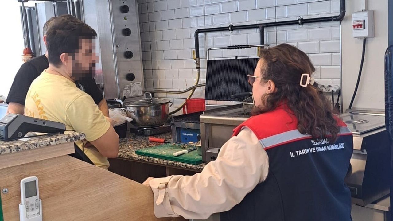 Hayrabolu'da İlçe Tarım ve Orman Müdürlüğü gıda işletmelerini denetledi