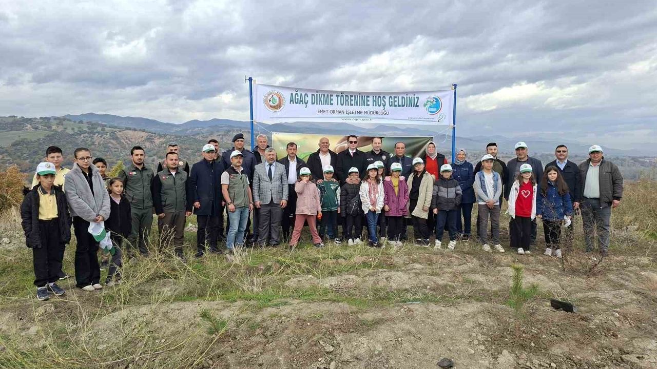 Hisarcık'ta Milli Ağaçlandırma Günü'nde 150 karaçam fidanı dikildi