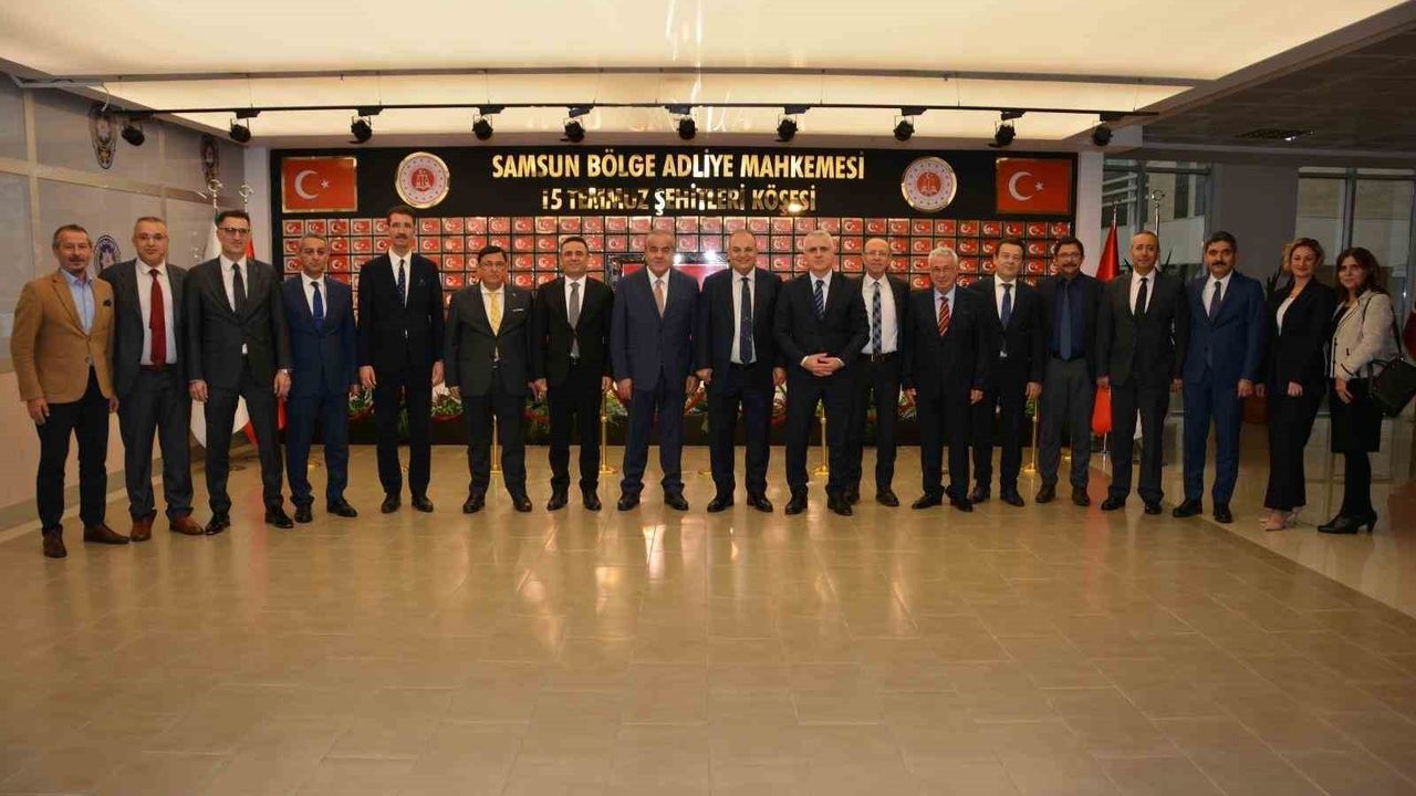 HSK üyeleri Samsun adliyelerini ziyaret etti