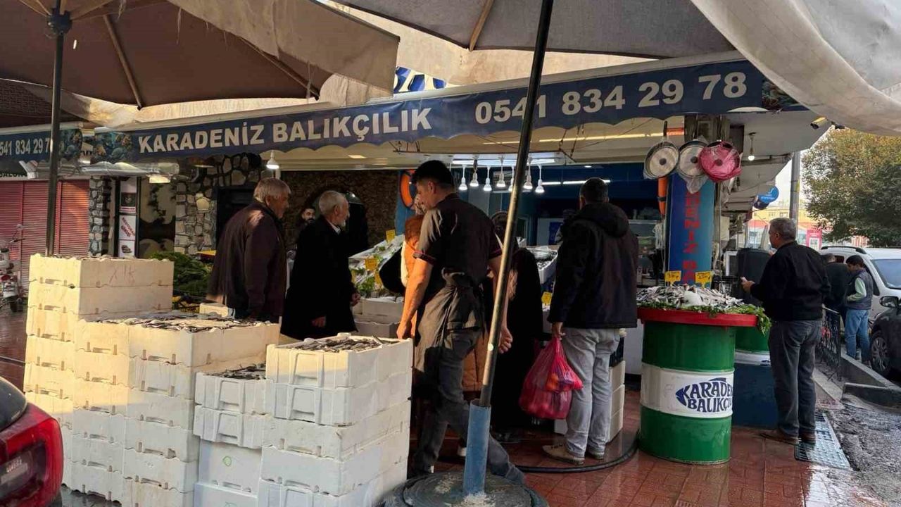Iğdır'da 3 kilogram hamsi 100 liraya satıldı; gün içinde 390 kasa satıldı