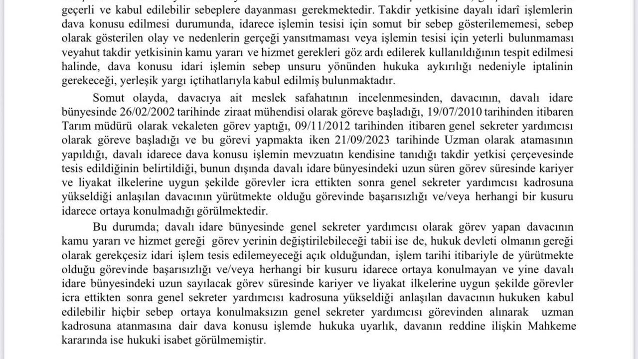 Iğdır İl Özel İdaresi'nde görev değişikliği: Genel Sekreter Yardımcısı Mehmet Nuri Turan ikinci kez görevden alındı