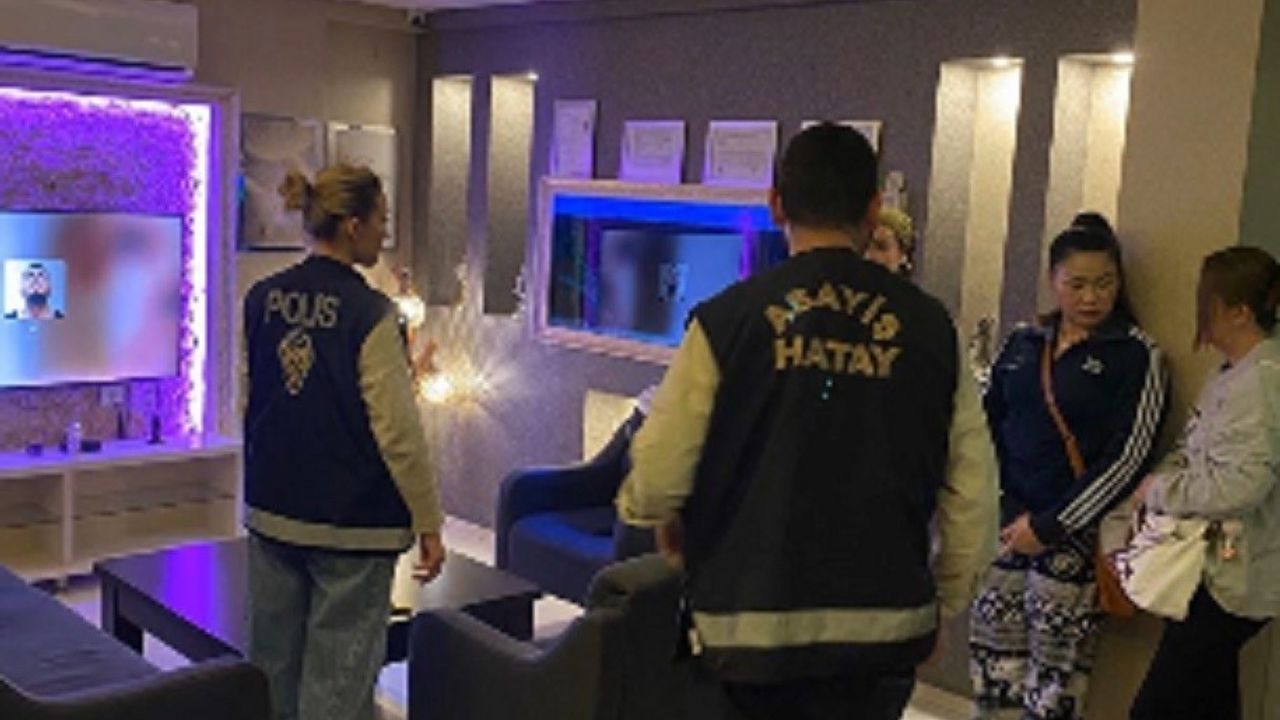 İskenderun'da SPA ve masaj salonlarında denetim: 14 yabancı uyruklu gözlem altına alındı