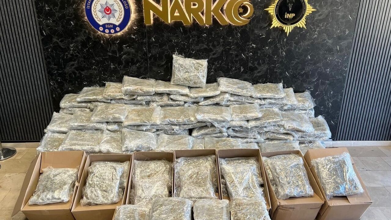 İstanbul Başakşehir'de 'matbaa' görünümlü skunk deposuna operasyon: 6 gözaltı, 355 kg ele geçirildi