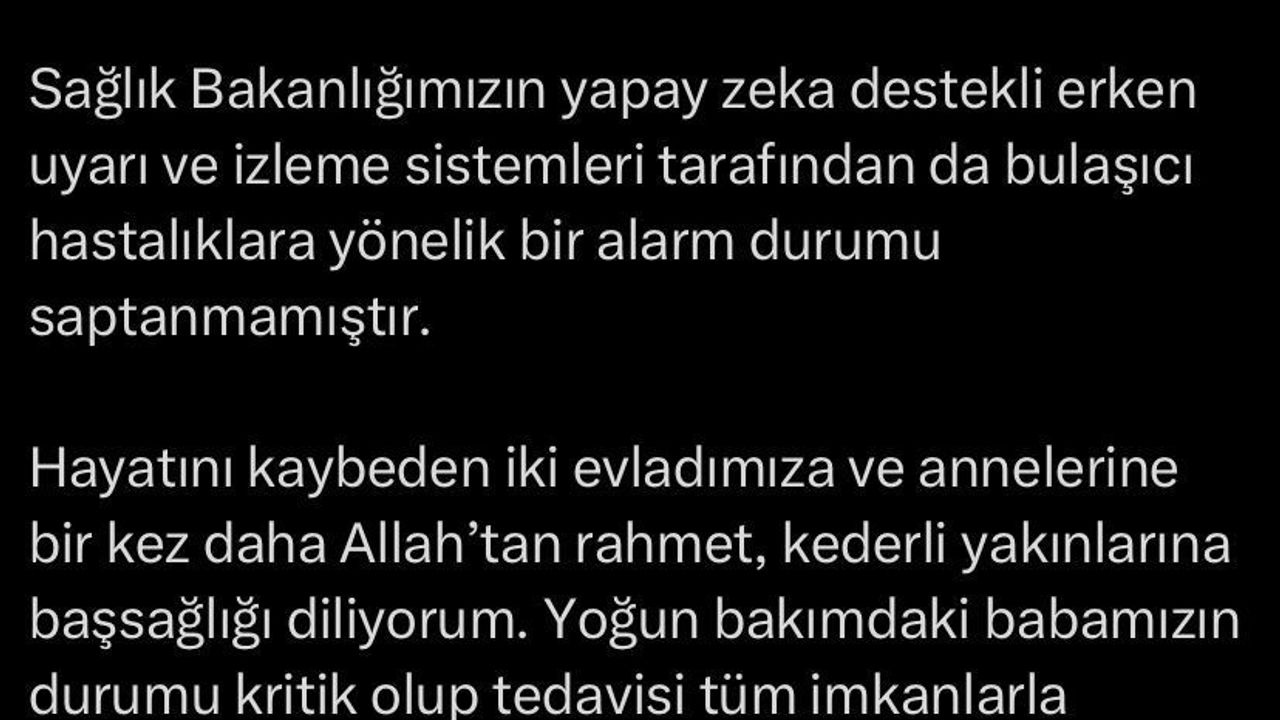 İstanbul İl Sağlık Müdürü Güner: Fatih olayı sonrası gıda zehirlenmelerinde artış tespit edilmedi