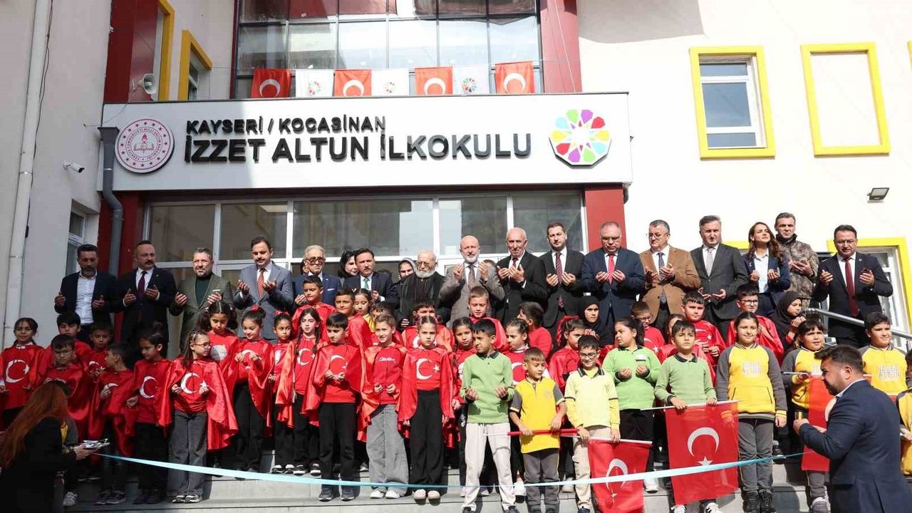 İzzet Altun İlkokulu Kayseri'de Resmen Açıldı — Başkan Çolakbayrakdar: 'Eğitim için ne gerekiyorsa her zaman hazırız'