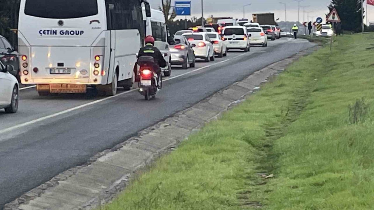 Kapaklı'da emniyet şeridi ihlaline 9 bin 267 lira cezası