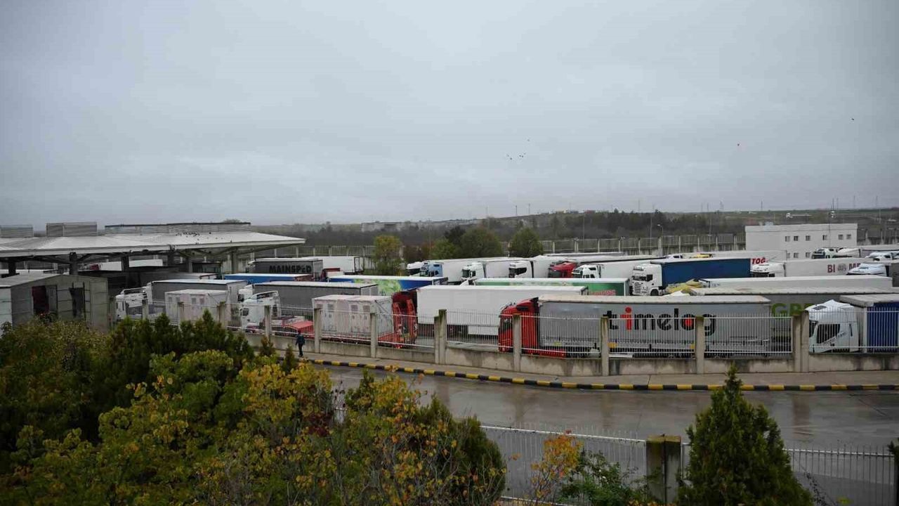 Kapıkule'de tarihi rekor: 1 saatte 96 tır işlendi