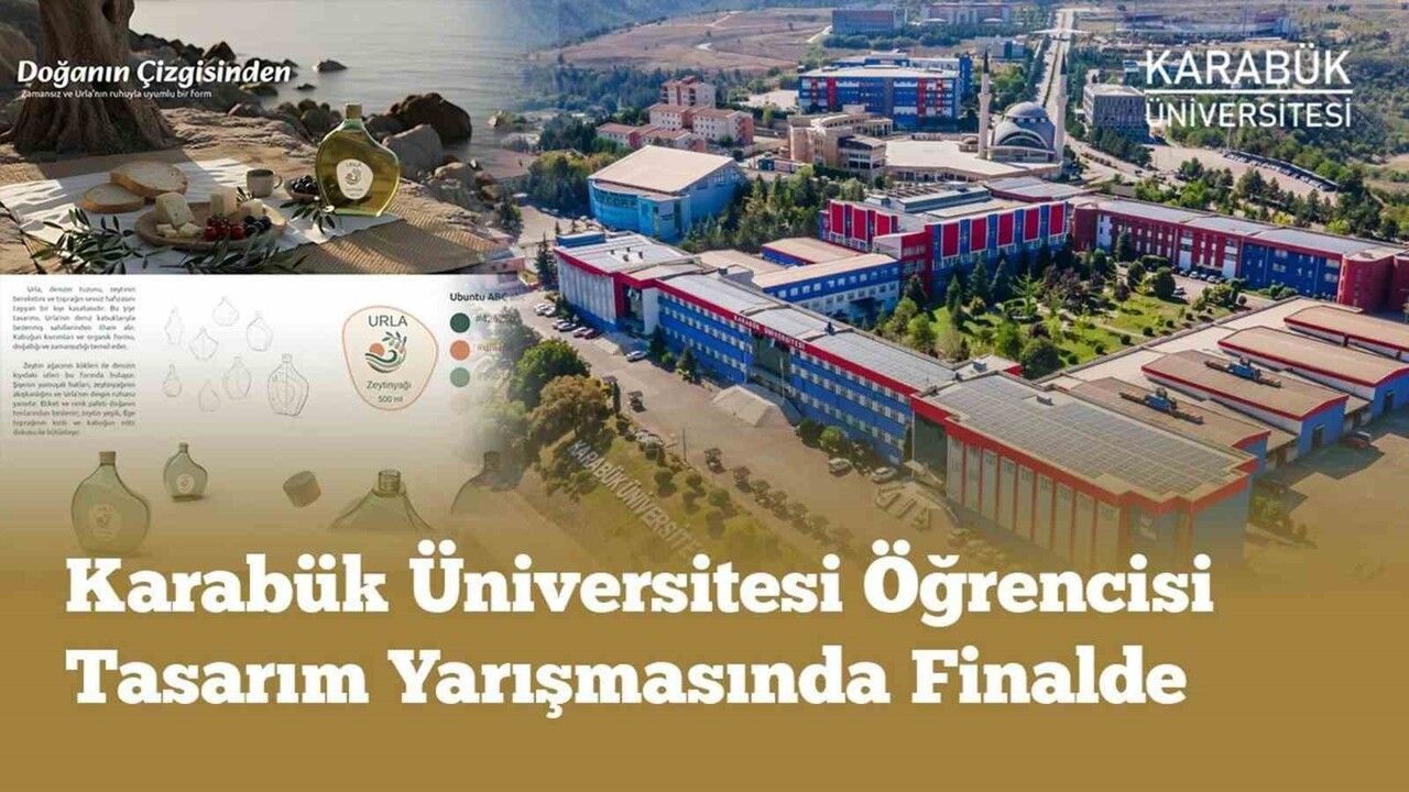 Karabük Üniversitesi öğrencisi Feyza Sinem Taş Urla Zeytinyağı Şişesi Yarışması'nda finale kaldı