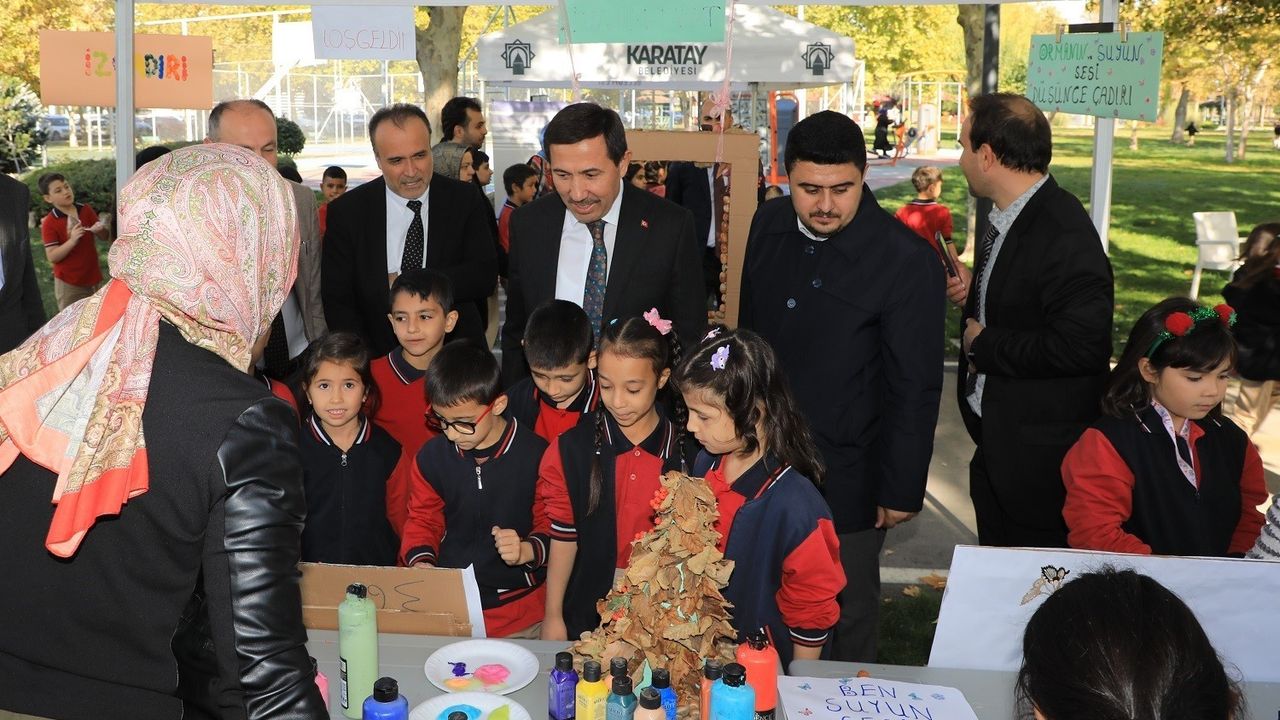 Karatay'da 'Orman ve Su Farkındalığı' etkinliği: 20 ilkokul öğrencisine uygulamalı çevre eğitimi