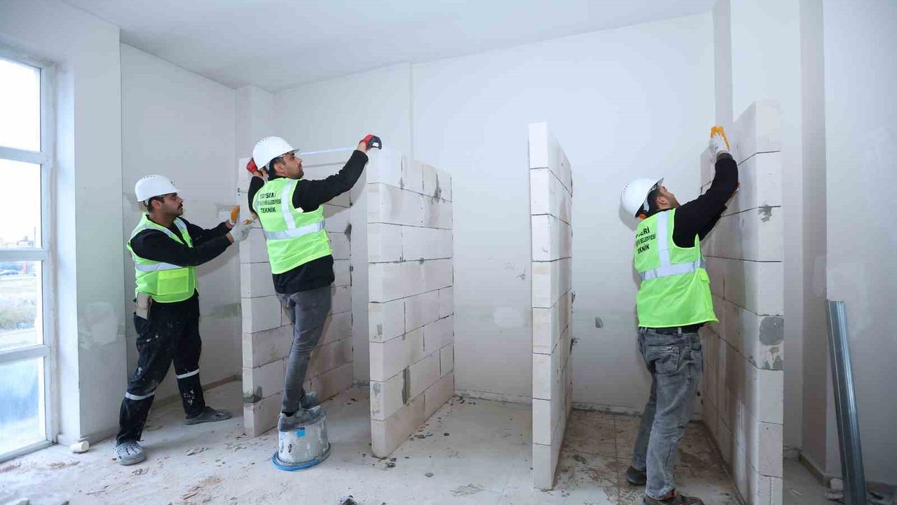 KAYMEK Yeşil Mahalle Sosyal Tesisleri’nde bakım, onarım ve yenileme çalışmaları sürüyor