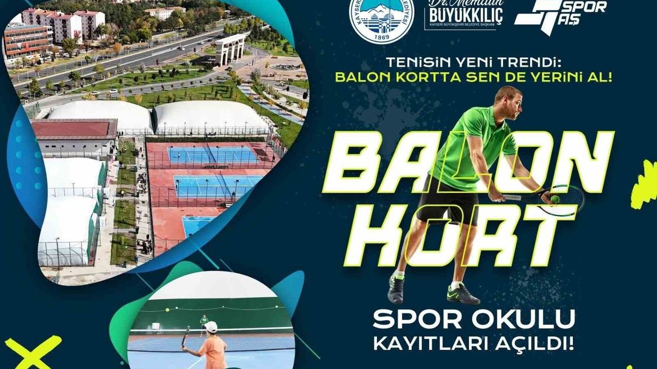 Kayseri Millet Bahçesi Tenis Spor Okulu 2. Güz Dönemi kayıtları başladı