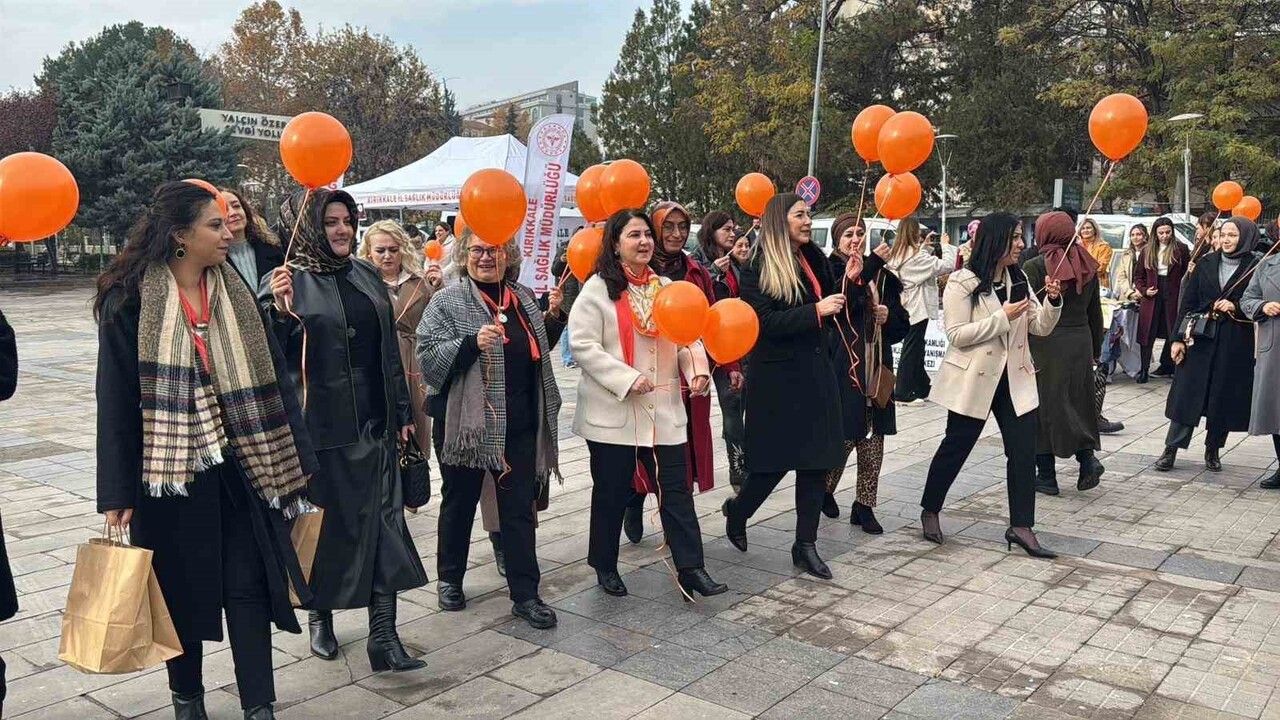 Kırıkkale'de 25 Kasım: Turuncu Balonlarla Şiddete Karşı Ortak Duruş