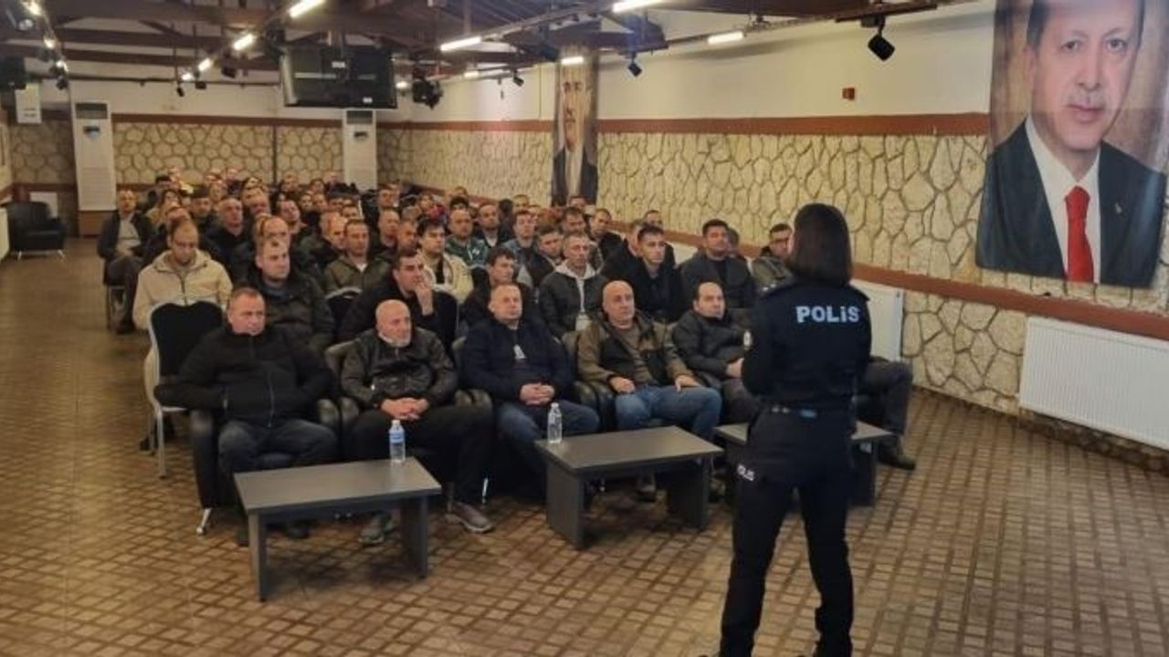 Kırklareli'nde 90 özel güvenlik görevlisine hizmet içi eğitim