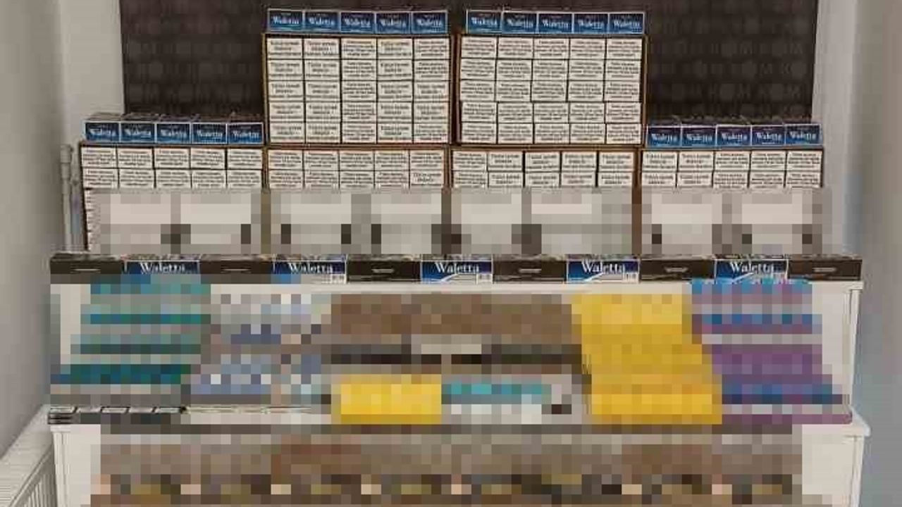 Kocaeli'de 158 bin adet kaçak makaron ele geçirildi, 1 kişi gözaltına alındı