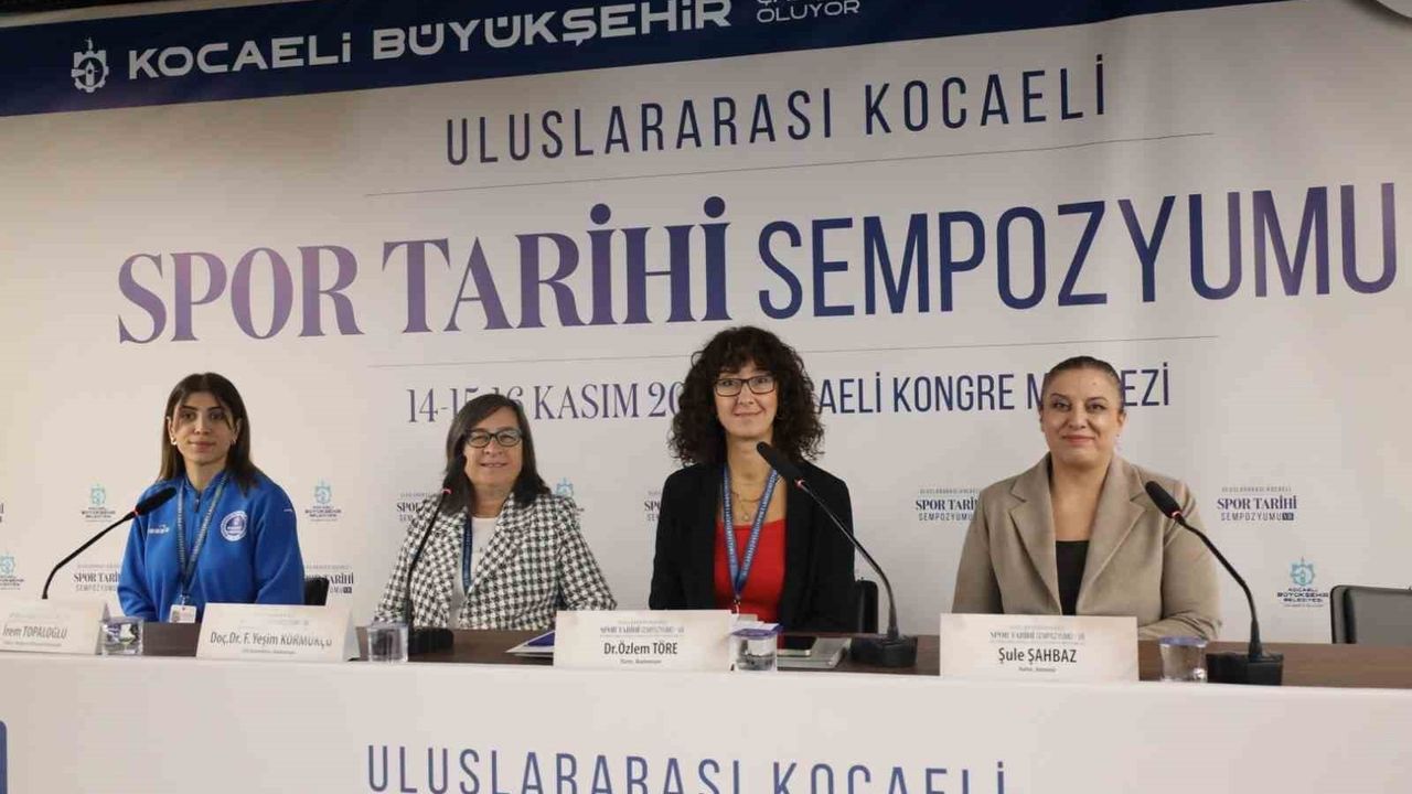 Kocaeli Spor Tarihi Sempozyumu'nda kadın sporcuların yaşadıkları zorluklar konuşuldu