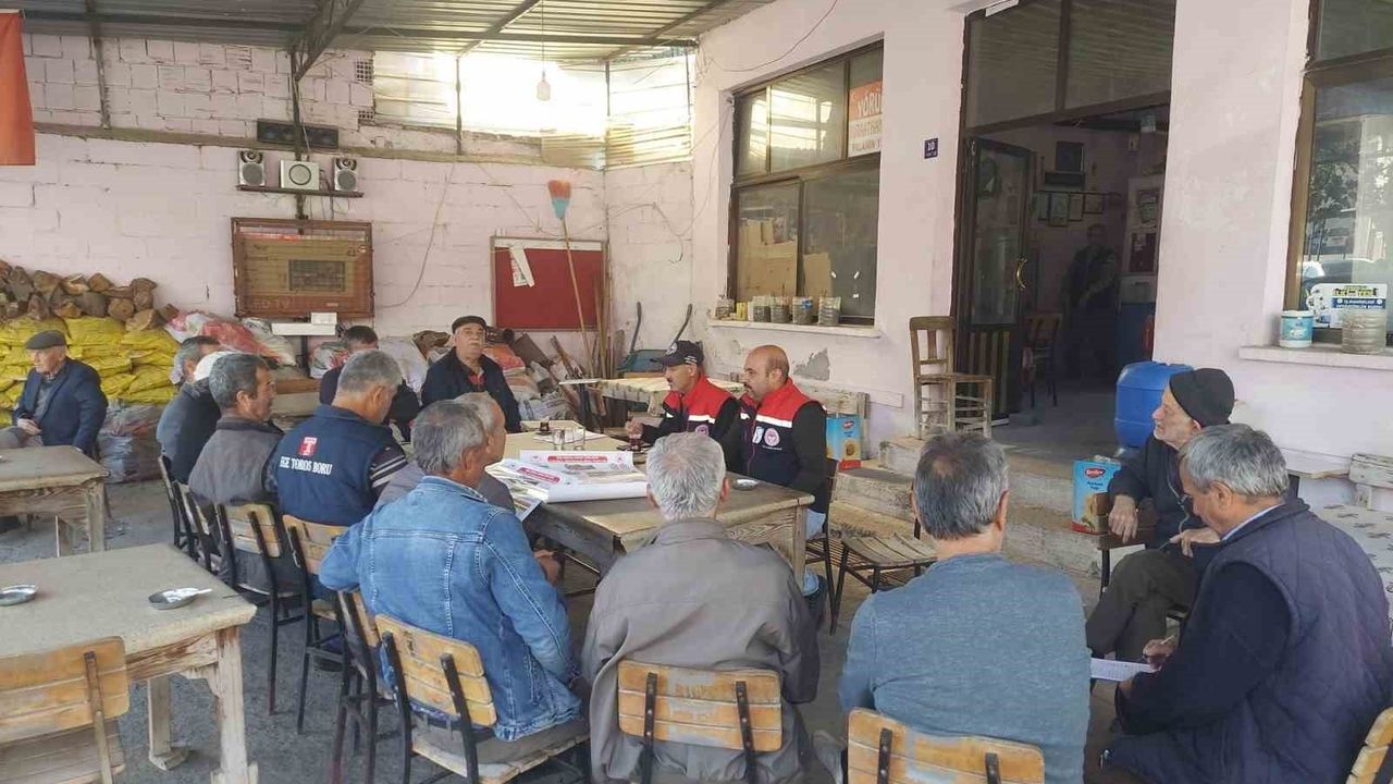 Koçarlı'da üreticilere şap hastalığı önlemleri ve tarımsal destek bilgilendirmesi