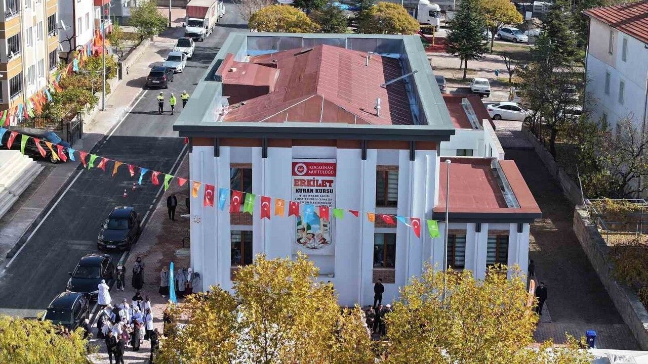 Kocasinan’da Erkilet Kur’an Kursu açıldı: 240 kız öğrenciye eğitim imkanı