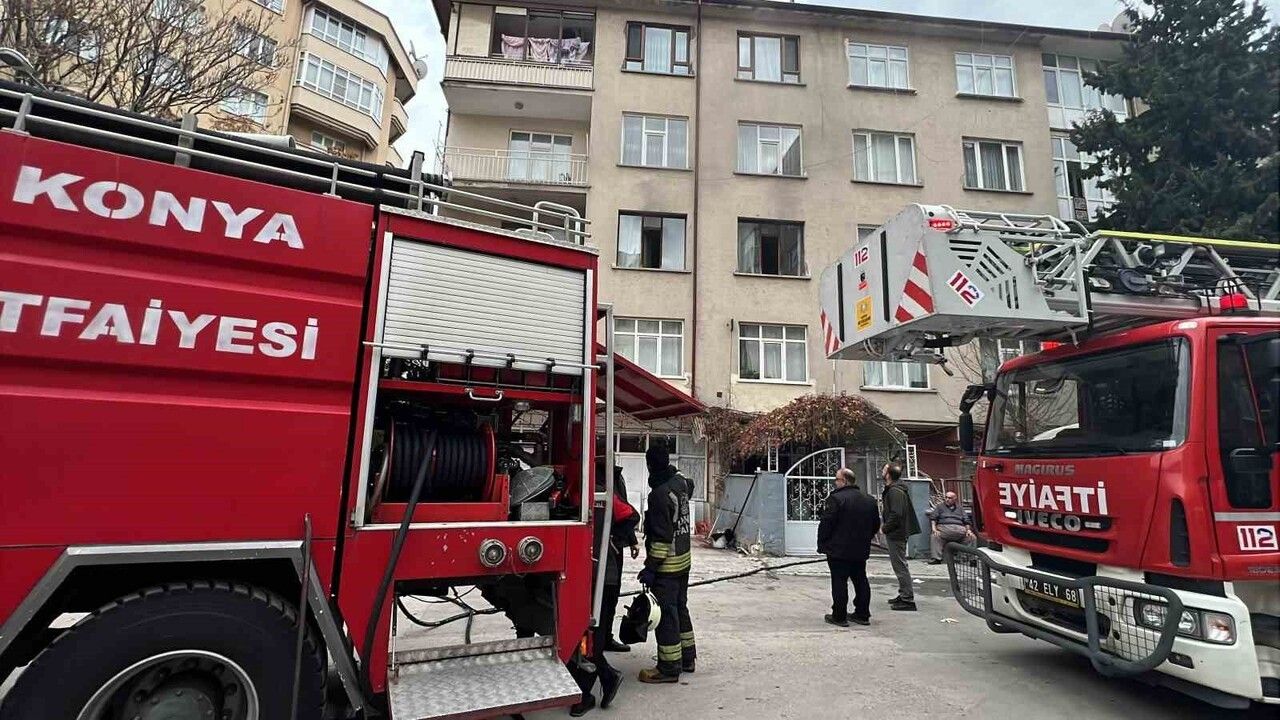 Konya'da dairede kombi patlaması: 1 kişi dumandan etkilendi