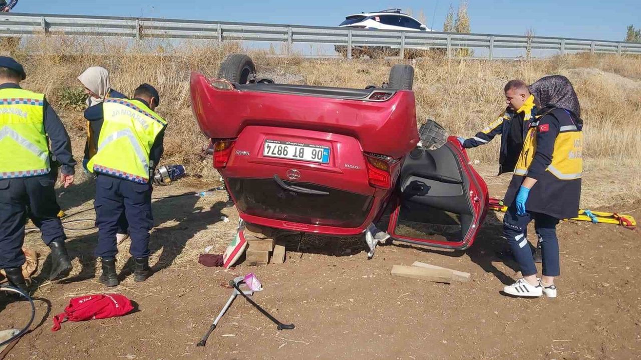 Konya Seydişehir’de otomobil şarampole yuvarlandı: 1 ölü, 2 yaralı