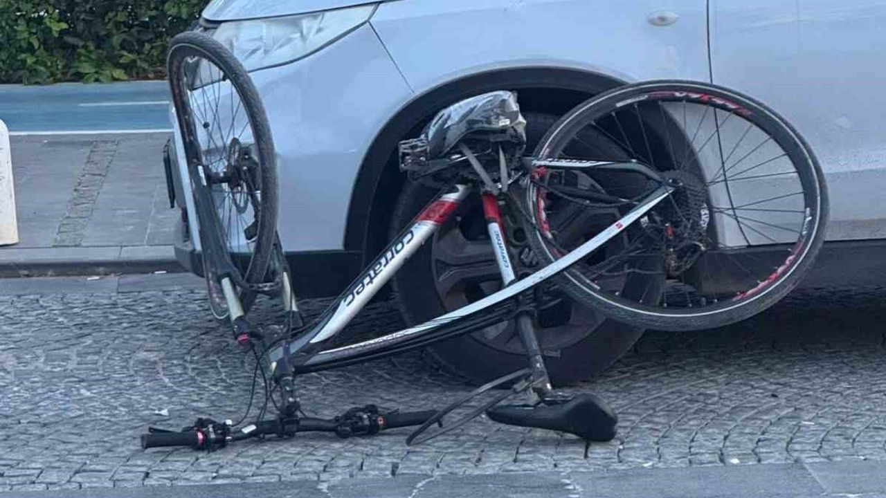 Konyaaltı'nda yolun karşısına geçmek isteyen bisikletliye otomobil çarptı: 1 yaralı