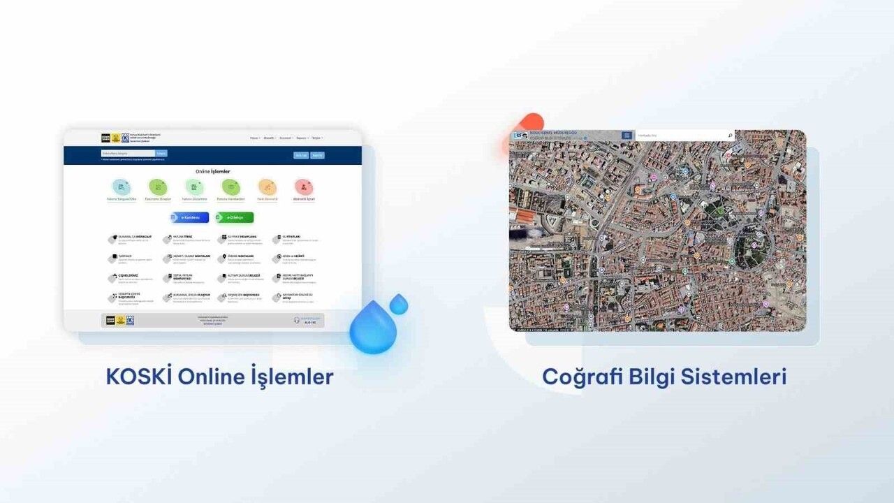 KOSKİ, CBS ve e-KOSKİ projeleriyle iki ayrı ödül organizasyonunda finale kaldı