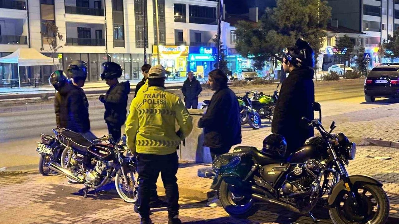 Kulu’da motosiklet denetimleri sıklaştırıldı: Eksiklere 62 bin lira ceza